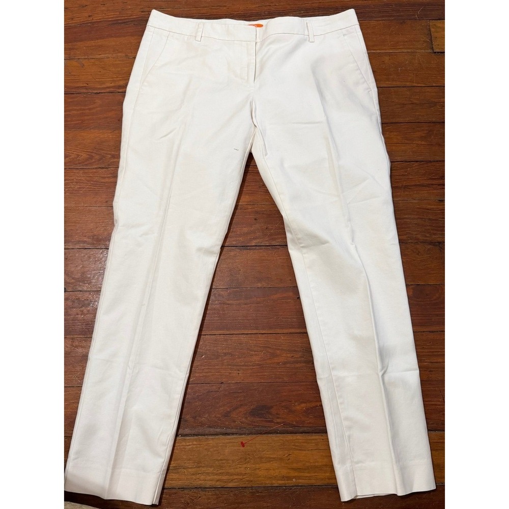 Joe Fresh Womens‎ White Straight Leg Dress Pants Trousers Size 10 Office Wear
